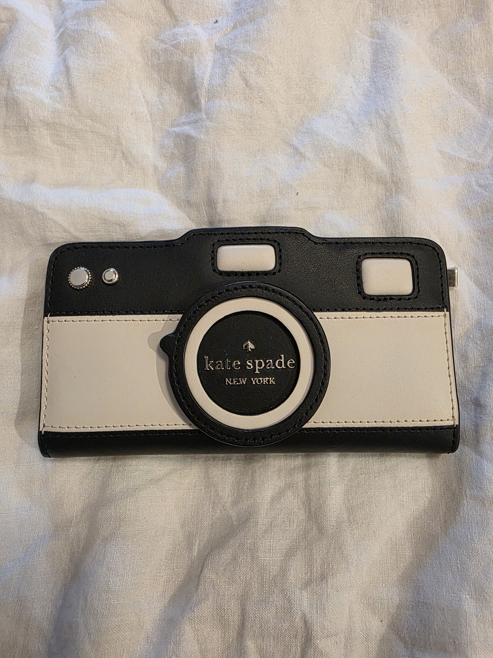 kate spade Black & White Camera Wallet Phone Case